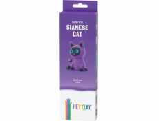Tm Toys Modelovací hlína Hey Clay Nadýchaná zvířátka, siamská kočka