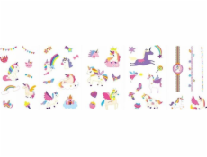 MG DYSTRYBUCJA Samolepky na nehty a tetování - Jednorožci