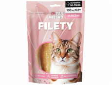 PAN MIĘSKO Chicken fillets - pamlsek pro kočky - 100g