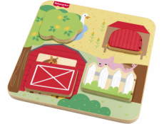Fisher Price Dřevěná deska Farm Peek-a-boo