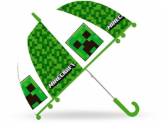 Kids Euroswan Minecraft Manual Průhledný zelený deštník