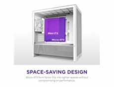 NZXT skříň H3 Flow / microATX / 1x120mm / USB / USB-C / bílá