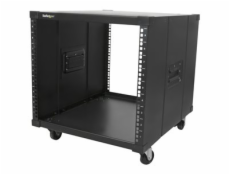 StarTech.com 9U Open Frame Rack with Wheels - 4 Post 23  Deep Portable Open Frame Cabinet for 19  Network, Data & Server Equipment - 220 lbs capacity (RK960CP) - Rozvaděč stojanový - černá - 9U - 23 