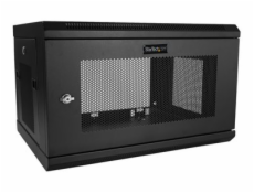 StarTech.com 2 Post 6U 19  Wall Mount Network Cabinet, 15  Deep Locking IT Switch Depth Enclosure, Vented Computer/Electronics Equipment Data Rack with Shelf & Hook & Loop Tape /Assembled - 19 Inch Wa