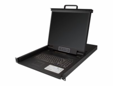 StarTech.com 8 Port Rackmount KVM Console with 6ft Cables, Integrated KVM Switch with 19  LCD Monitor, Fully Featured 1U LCD KVM Drawer- OSD KVM, Durable 50,000 MTBF, USB + VGA Support - 19in. LCD KVM