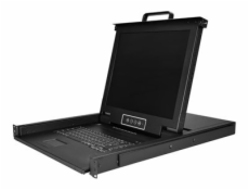 StarTech.com 8 Port Rackmount KVM Console with 6ft Cables, Integrated KVM Switch with 17  LCD Monitor, Fully Featured 1U LCD KVM Drawer- OSD KVM, Durable 50,000 MTBF, USB + VGA Support - 17in. LCD KVM
