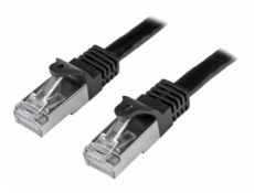 StarTech.com 5m CAT6 Ethernet Cable, 10 Gigabit Shielded Snagless RJ45 100W PoE Patch Cord, CAT 6 10GbE SFTP Network Cable w/Strain Relief, Black, Fluke Tested/Wiring is UL Certified/TIA - Category 6 