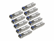 StarTech.com 10 pack HPE J4859C Compatible SFP Module, 1000BASE-LX, 1GbE Single Mode SMF/MMF Optic Transceiver, 1 Gigabit Ethernet, LC Connector 10km, 1310nm DDM, HPE 1400 1700, Mini GBIC - Lifetime W