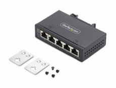 StarTech.com 5-Port Unmanaged Industrial Ethernet Switch - IP30 - TAA - Přepínač - neřízený - 5 x 10/100/1000Base-T - lze montovat na konzolu DIN, pro připevnění na zeď - DC - kompatibilní s TAA