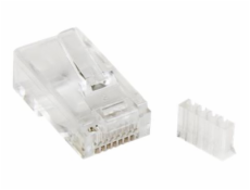 StarTech.com Cat 6 RJ45 Modular Plug for Solid Wire - 50 Pack (CRJ45C6SOL50) - Síťový konektor - RJ-45 (M) - CAT 6 - průsvitná (balení 50) - pro P/N: WIRC6CMPBLU