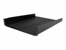 StarTech.com 1U Server Rack Shelf, 2U 22in Universal Fixed Vented Network Rack Shelf/Cantilever Tray for 19  AV/Data/Network Equipment Enclosure w/Cage Nuts & Screws, 50lbs Weight Cap. - 2U Network Ra