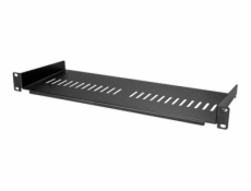 StarTech.com 1U Vented Server Rack Cabinet Shelf, 7in Deep Fixed Cantilever Tray, Rackmount Shelf for 19  AV/Data/Network Equipment Enclosure w/ Cage Nuts & Screws, 44lbs Weight Capacity - 1U Vented R