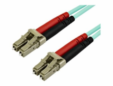StarTech.com 7m OM3 LC to LC Multimode Duplex Fiber Optic Patch Cable - Aqua - 50/125 - LSZH Fiber Optic Cable - 10Gb (A50FBLCLC7) - Patch kabel - multirežim LC (M) do multirežim LC (M) - 7 m - 7 m - 