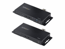 StarTech.com 4K HDMI over Fiber Extender Kit, 4K 60Hz up to 3300ft/1km (Single Mode) or 1000ft/300m (Multimode) LC Fiber Optic, HDR/HDCP, Audio/RS232/IR Extender, HDMI Video Extender - Transmitter and