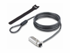 StarTech.com Slim Lock Noble Wedge Slot Compatible, 6.6ft Locking Cable - Bezpečnostní kabelový zámek - 2 m - kompatibilní s TAA