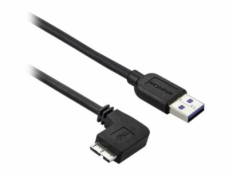 StarTech.com 0.5m 20in Slim Micro USB 3.0 Cable M/M - Left-Angle Micro-USB - USB 3.0 A to Micro B - Angled Micro USB - USB 3.1 Gen 1 5Gbps (USB3AU50CMLS) - Kabel USB - Micro-USB typu B (M) do USB typ 