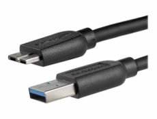 StarTech.com 2m 6ft Slim USB 3.0 A to Micro B Cable M/M - Mobile Charge Sync USB 3.0 Micro B Cable for Smartphones and Tablets (USB3AUB2MS) - Kabel USB - Micro-USB typu B (M) do USB typ A (M) - USB 3.