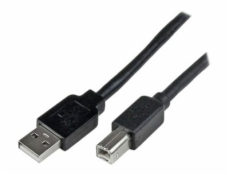 StarTech.com 20m / 65 ft Active USB 2.0 A to B Cable - Long 20 m USB Cable - 20m USB Printer Cable - 1x USB A (M), 1x USB B (M) - Black (USB2HAB65AC) - Kabel USB - USB typ B (M) do USB (M) - USB 2.0 -