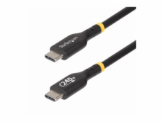 StarTech.com 1m USB C Charging Cable, USB-IF Certified USB-C Cable, 240W - USB kabel - 24 pin USB-C (M) do 24 pin USB-C (M) - USB 2.0 - 48 V - 5 A - 1 m - technologie Extended Power Range (EPR), napáj