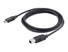 StarTech.com 2m 6ft USB C to USB B Cable - USB 2.0 - USB Type C Printer Cable M/M - USB 2.0 Type-C to Type-B Cable (USB2CB2M) - USB kabel - 24 pin USB-C (M) do USB typ B (M) - Thunderbolt 3 / USB 2.0 