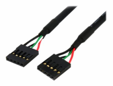 StarTech.com 24in Internal 5 pin USB IDC Motherboard Header Cable F/F - USB cable - 5 pin IDC (F) to 5 pin IDC (F) - USB 2.0 - 2 ft - black - USBINT5PIN24 - Kabel USB - 5pinový IDC (F) do 5pinový IDC 