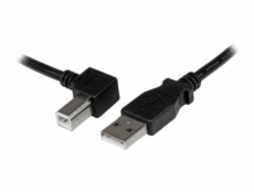 StarTech.com 2m USB 2.0 A to Left Angle B Cable Cord - 2 m USB Printer Cable - Left Angle USB B Cable - 1x USB A (M), 1x USB B (M) (USBAB2ML) - Kabel USB - USB typ B (M) do USB (M) - USB 2.0 - 2 m - l