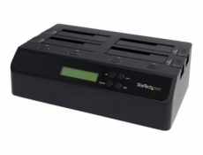StarTech.com 4 Bay USB 3.0/ eSATA Hard Drive Duplicator Dock for 2.5  & 3.5  SATA/ IDE SSD HDD - Standalone 1:3 Copier Docking Station (SATDOCK4U3RE) - Duplikátor pevného disku - 4 zásuvky (SATA-300) 
