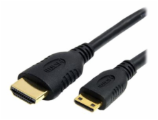StarTech.com 2m High Speed HDMI Cable with Ethernet HDMI to HDMI Mini - Kabel HDMI s ethernetem - HDMI s piny (male) do 19 pin mini HDMI Type C s piny (male) - 2 m - odstíněný - černá