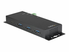 StarTech.com 4 Port USB C Hub 10Gbps - Metal Industrial USB 3.2/3.1 Gen 2 Type-C Hub - 3A/1C - USB-C or USB-A Host - Mountable - ESD/Surge (HB31C3A1CME) - Rozbočovač - 1 x USB-C + 3 x USB 3.1 - deskto