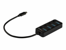 StarTech.com 4 Port USB C Hub, USB-C to 4x USB 3.0 Type-A Ports with Individual On/Off Port Switches, SuperSpeed 5Gbps USB 3.1/3.2 Gen 1, USB Bus Powered, Portable, 10  Attached Cable - Windows/macOS/