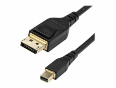 StarTech.com 3ft (1m) VESA Certified Mini DisplayPort to DisplayPort 1.4 Cable, 8K 60Hz HBR3 HDR, Super UHD mDP to DP 1.4 Cord, Slim (34 AWG) Ultra HD 4K 120Hz, Monitor/Video Cable - mDP to DP Cable (
