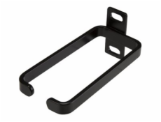StarTech.com 1U Vertical 1.8 x 3.9in Server Rack Cable Management D-Ring Hook w/ Flexible Opening - Network Rack-Mount Cord Organizer Ring (CMHOOK1UN) - Kroužek pro uspořádání kabelů - černá - 1U - pr