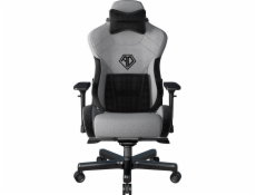 Anda Seat Herní židle T-Pro 2 s látkovým podsedákem do kanceláře, šedá XL, otočné sedadlo Anda Seat