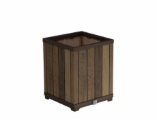 Květináč Keter Deco Square Tall walnut