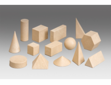 Wissner Dřevěná sada geometrických těles 14 ks