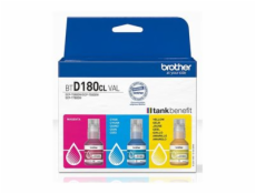 Brother BTD180CL Multipack - 3-balení - žlutá, azurová, purpurová - originální - závesný box - doplnení inkoustu - pro Brother DCP-T580DW, DCP-T780DW