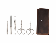 Zwilling Maniküre Pediküre Set 5tlg. mit Nagelschere, Leder