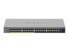 NETGEAR GS748PP - Prepínac - nerízený - 24 x 10/100/1000 + 24 x 10/100/1000 (PoE+) - desktop, pro pripevnení na zed - PoE+ (380 W)