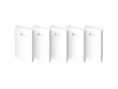 WiFi router TP-Link EAP615-Wall(5-pack) AP, 3x GLAN, 2,4 a 5 GHz, AX1800, Omáda SDN