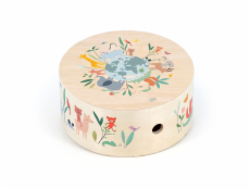 Vilac Dřevěný cajón bubínek Zvířata světa Sarah Betz