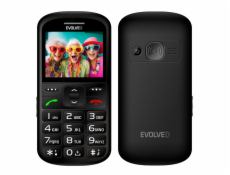 EVOLVEO EasyPhone XS, mobilní telefon pro seniory, černý