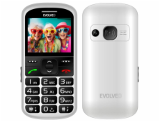 EVOLVEO EasyPhone XS, mobilní telefon pro seniory, bílá