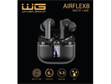 WG - Bluetooth sluchátka WG AirFlex 8, ENC + ANC, černá