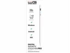 WG - Univerzální pero WG Stylus Pro s magnetickým uchycením, bílá WG - Univerzální pero WG Stylus Pro s magnetickým uchycením, bílá