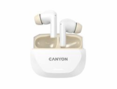 CANYON headset HEXAGON 7 TWS ANC+ENC Wireless Charge White Beige