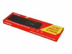 CANYON keyboard KB-W01 EN/CS Wireless Black