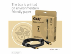 Club3D Kabel DisplayPort 2.1 na DisplayPort 2.1, VESA DP80, 8K240Hz/10K60Hz (M/M), 2m, černá