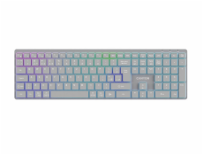 CANYON keyboard HKB-W11 EN/CS RGB Dual Mode Wireless Grey