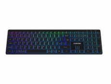CANYON keyboard HKB-W11 EN/CS RGB Dual Mode Wireless Black