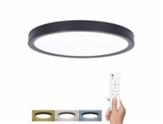 Solight LED osvětlení s dálkovým ovladačem Estela Black, 60W, 4500lm, 50cm, změna chromatičnosti, stmívatelné
